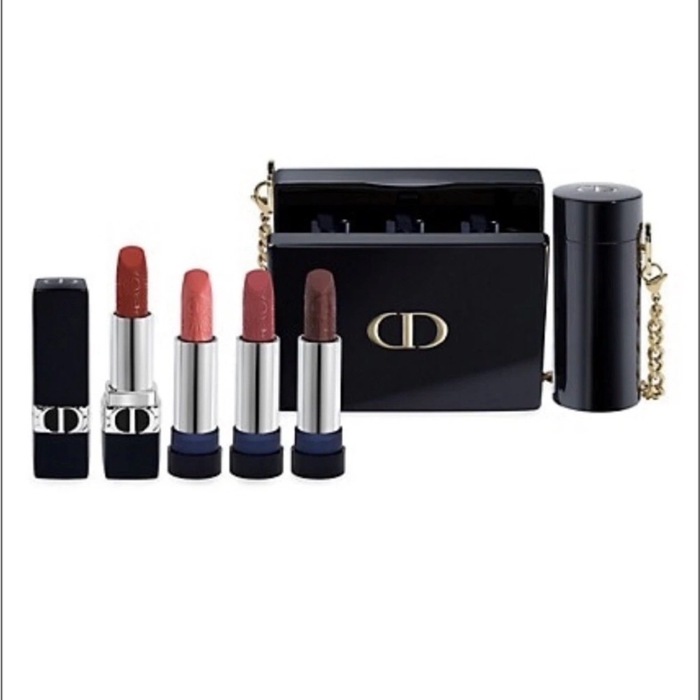 Dior Lipstick Collection - Bold Red, Soft Pink, Rich Brown